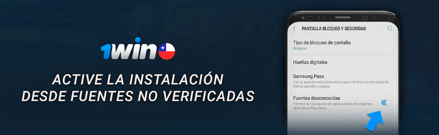 Permitir la instalación de la aplicación 1Win en la configuración de Android